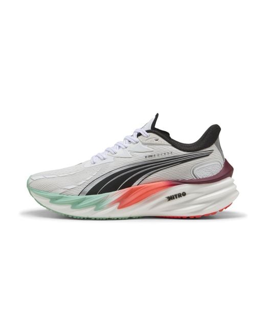 Zapatillas De Running X Hyrox Velocity Nitro 4 Para Mujer, Sport, Blanco/Mint Melt/Glowing Rojo PUMA de color Multicolor