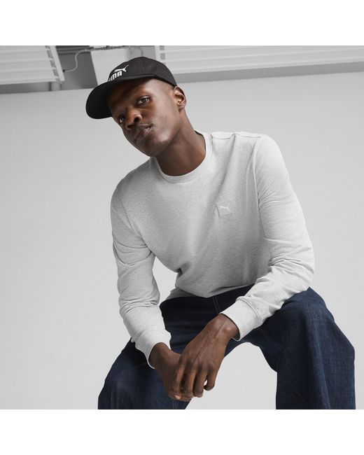 PUMA Essentials Elevated Crewneck Herren in Gray für Herren