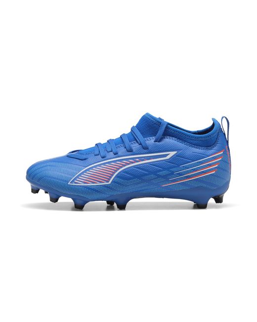 PUMA Blue Ultra 6 Match Fg/Ag Fußballschuhe Teenager, Schuhe, Ultra/Weiß/Glowing Rot