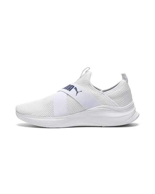 PUMA White Softride Harmony Slip-On Shoes