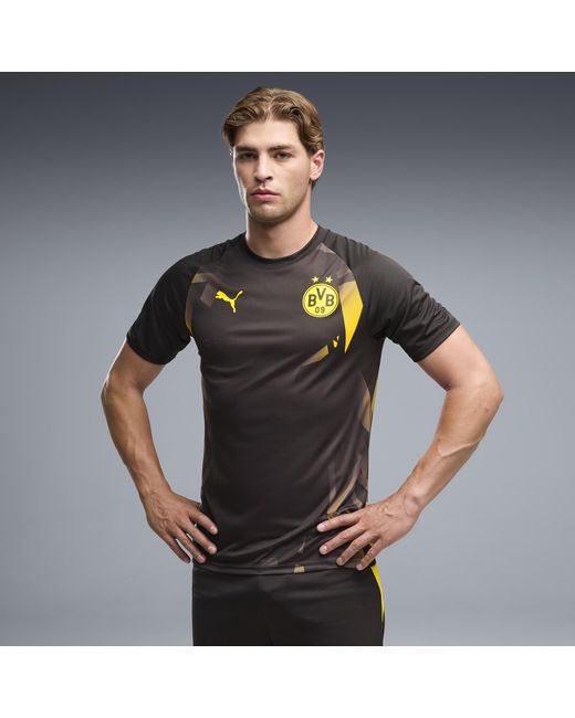 PUMA Black Borussia Dortmund Warm-Up Jersey for men