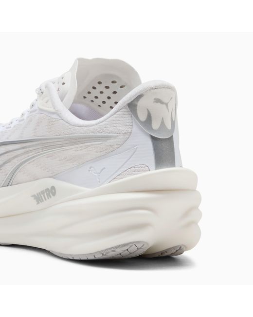 PUMA White Deviate Nitroâ 4 Running Shoes