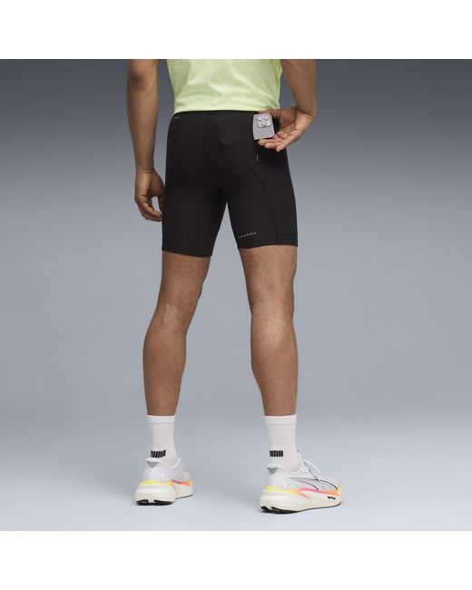 PUMA Black Lightspeed 8" Running Half Tight for men
