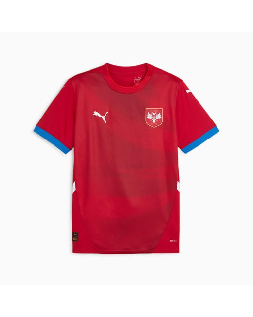 PUMA Servië Voetbal 2024 Thuisshirt in het Red voor heren