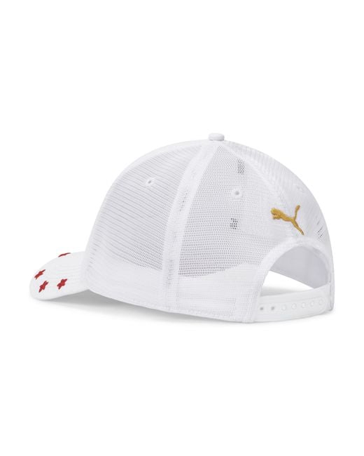 PUMA White Nyc Crest Trucker Hat