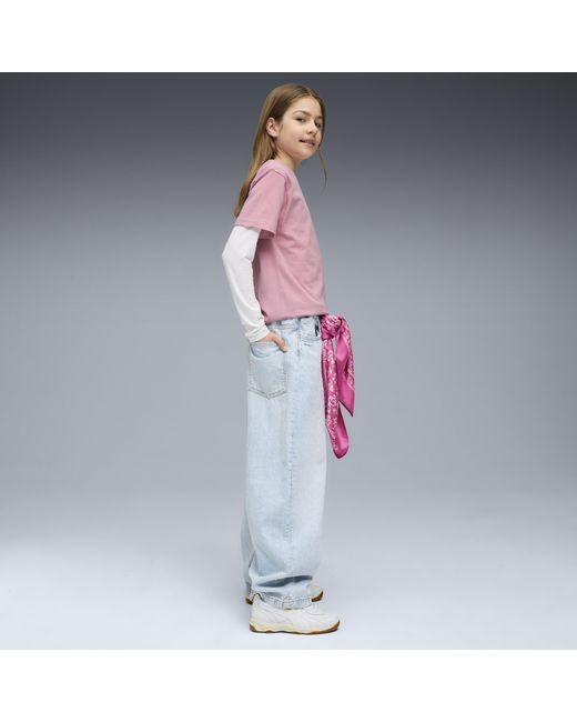 PUMA Pink Essentials Boxy T-Shirt Teenager, Age, Poised