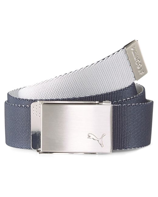 PUMA Blue Reversible Webbing Golf Belt for men