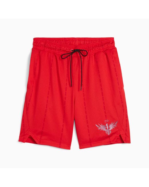 PUMA Red Melo Alwayz On Basketball Shorts, For All Time for men