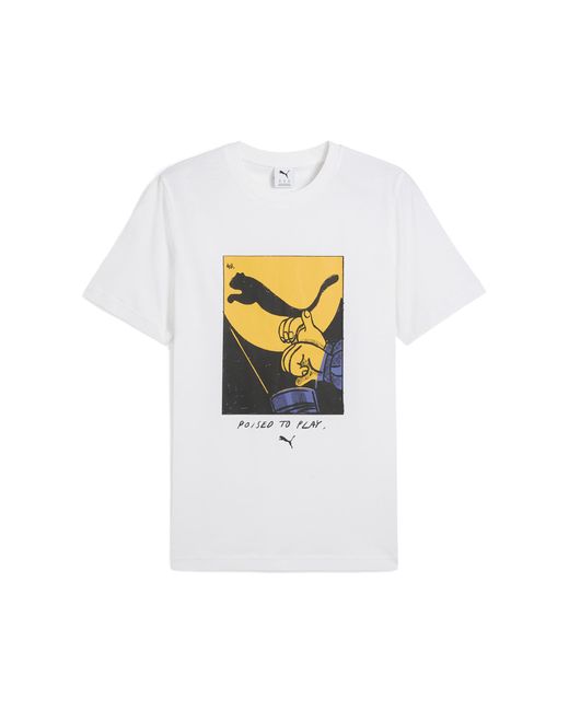 PUMA GRAPHICS Shadow Play T-Shirt in White für Herren