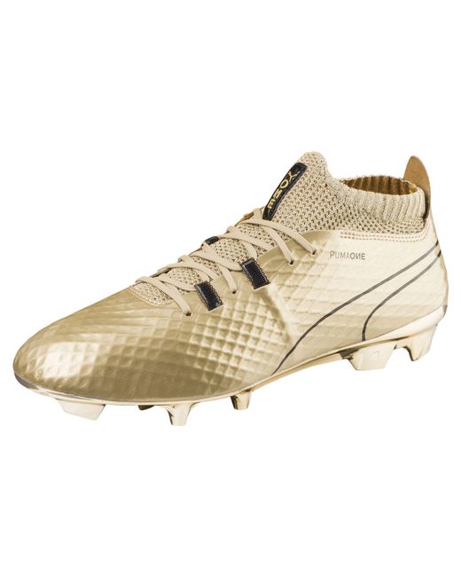Puma rose top gold soccer cleats