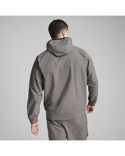 PUMA Gray Tech Relaxed Track Jacket for men
