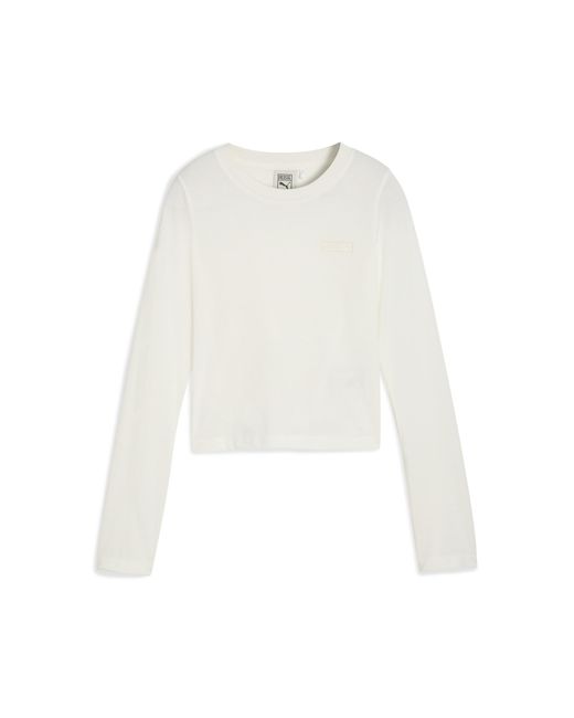 T-shirt À Manches Longues X Rosé PUMA en coloris White