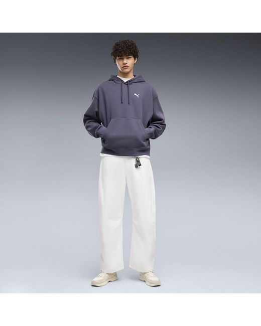 PUMA Blue Essentials Oversized Hoodie for men
