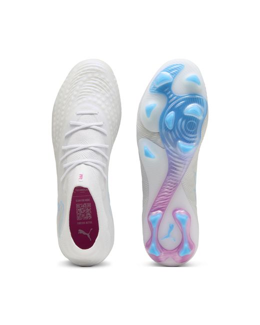 PUMA White Future 9 Ultimate Fg Football Boots
