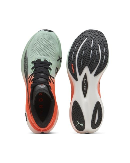 Zapatillas De Running X Hyrox Deviate Nitro 3 Para Mujer, Sport, Mint Melt/Glowing Rojo PUMA de color Red