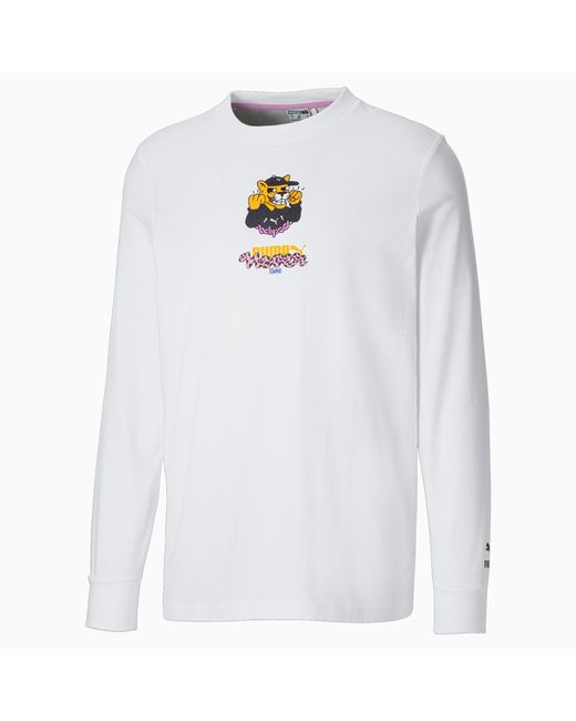PUMA Katoen X Boku T-shirt Met Lange Mouwen in het Wit voor heren - Lyst