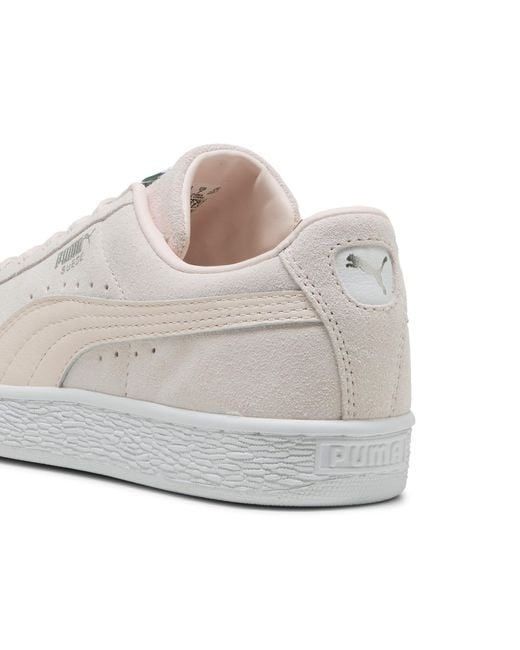 PUMA White Suede Classic Sneakers