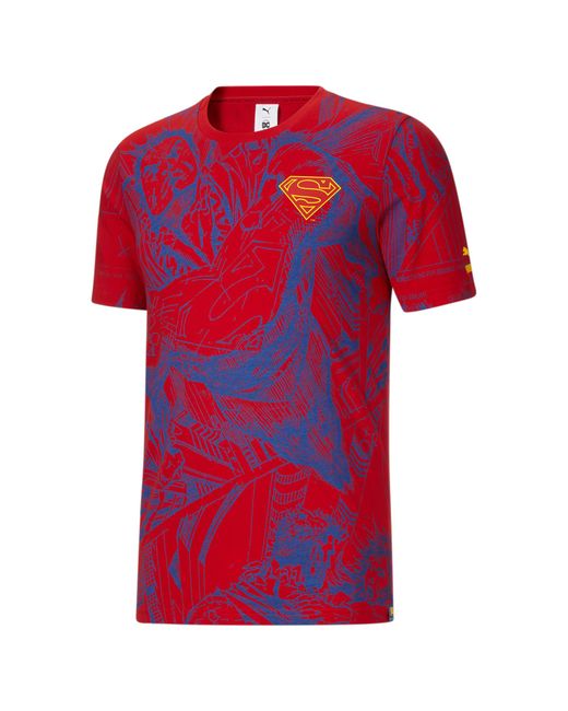 PUMA X Dc Justice League Superman Aop T-shirt in Red for Men