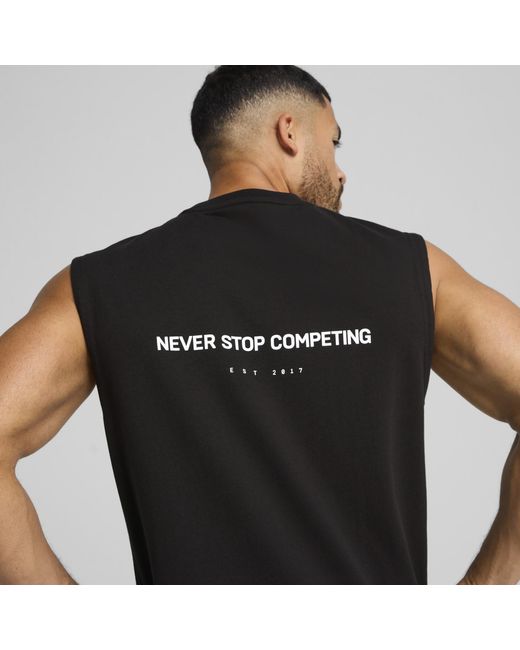 PUMA X HYROX Cut-Off Tanktop in Black für Herren