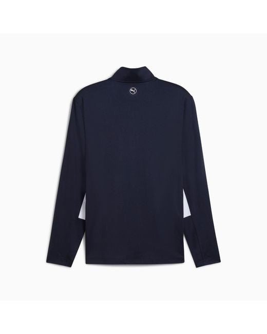 PUMA Blue Pure 2.0 Golf Quarter-Zip Jacket, Dark for men