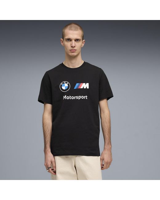PUMA Black Bmw M Motorsport Essentials T-Shirt for men