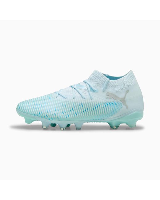 PUMA Blue Future 8 Match Light Up Fg/Ag Football Boots Icy/Light Aqua