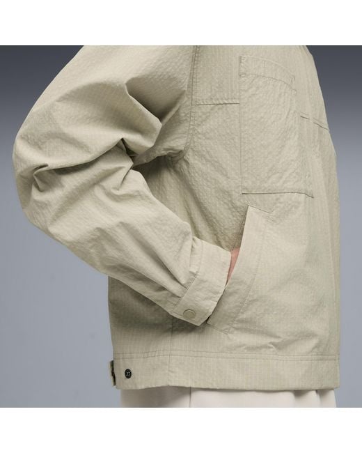PUMA Gray Wardrobe Essentials Utility Jacket for men