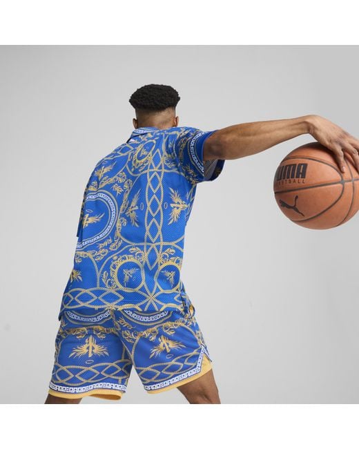 Camiseta De Baloncesto Melo Golden Para Hombre PUMA de hombre de color Blue