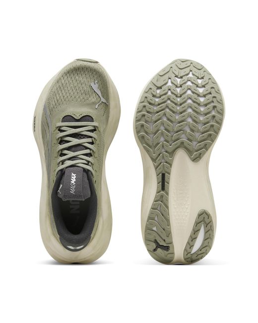 PUMA White Magmax Nitro Terrains Laufschuhe Damen, Sport, Lux Army/Warm Weiß/Dusky Grau