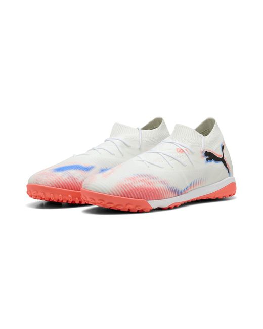 PUMA Future 8 Match Tt Voetbalschoenen Voor Zwart/Rood/Wit, Maat in het White
