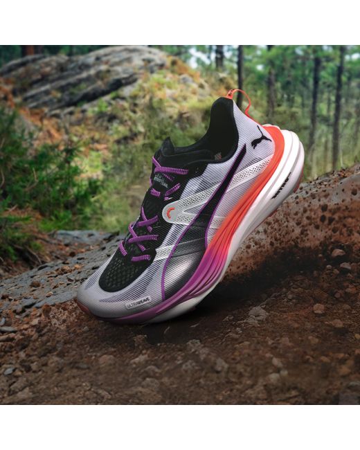 PUMA Purple Deviate Nitroâ Elite Trail Running Shoes for men