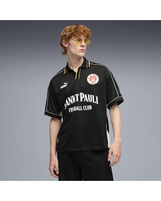 PUMA Black Fc St. Pauli Retro Football Jersey for men