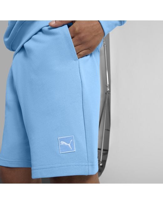 PUMA Blue Elevated Essentials 9" Shorts for men
