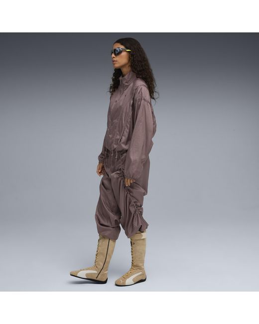 PUMA Dare To Oversized Geweven Jack Voor Maat in het Brown