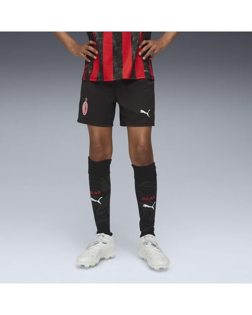PUMA Black Ac Milan 25/26 Shorts Teenager, Kleidung, /Rot