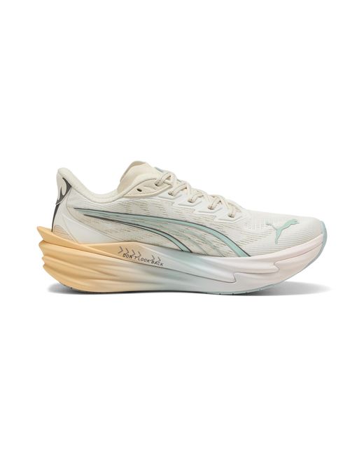PUMA White Deviate Nitro 4 Running Shoes