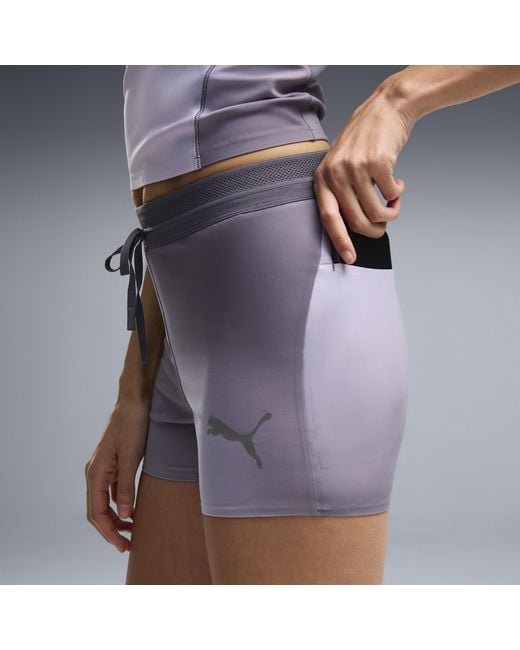 PUMA Purple Lightspeed Printed 3" Running Short Tights