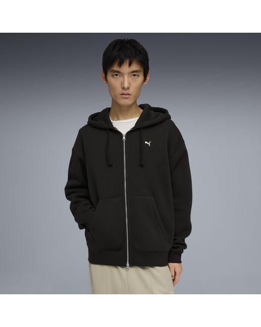 PUMA Black Select Essentials Full-Zip Hoodie for men
