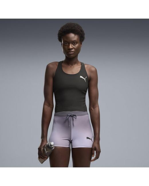 PUMA Black Lightspeed Running Crop Top