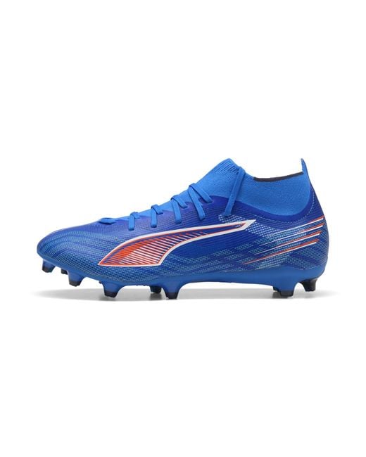 PUMA Blue Ultra 6 Match+ Fg/Ag Fußballschuhe Damen, Schuhe, Ultra/Weiß/Glowing Rot