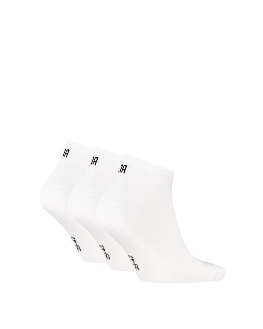 PUMA White Sneaker Socks (3-Pack)