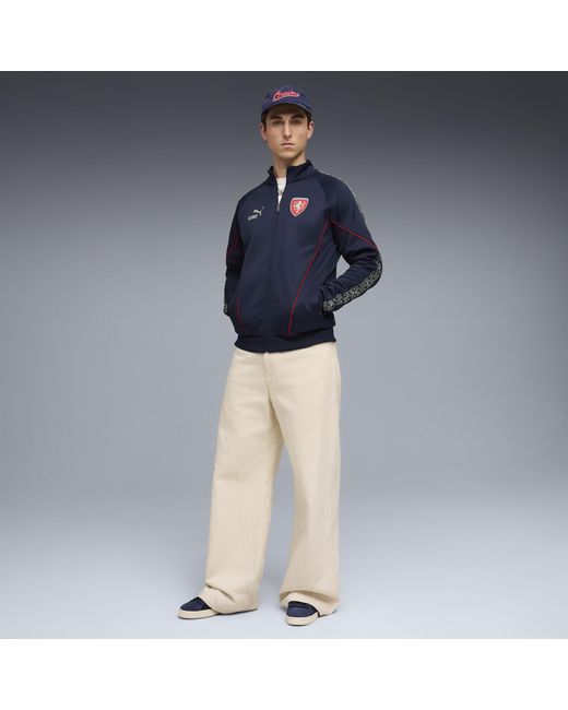 PUMA Blue Czechia King Anthem Jacket for men