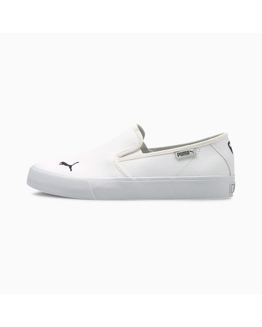 PUMA White Bari Cat Slip On Shoes
