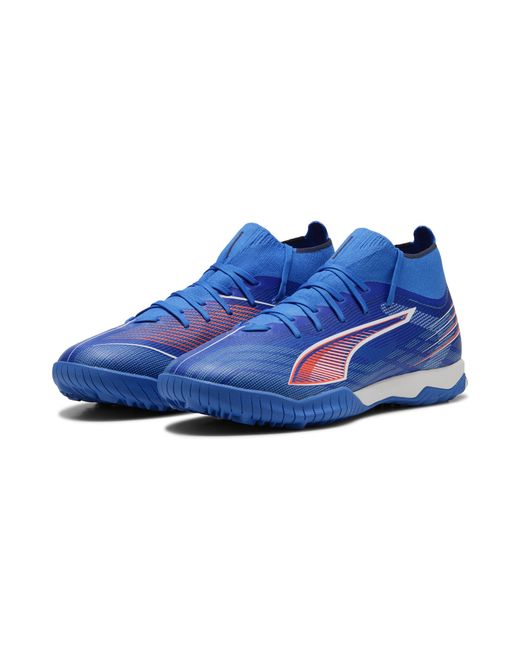 PUMA Ultra 6 Match+ Tt Uniseks Voetbalschoenen, Blauw/Rood/Wit, Maat in het Blue