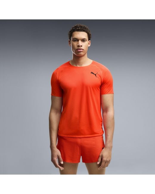 PUMA Orange Lightspeed Running T-Shirt for men