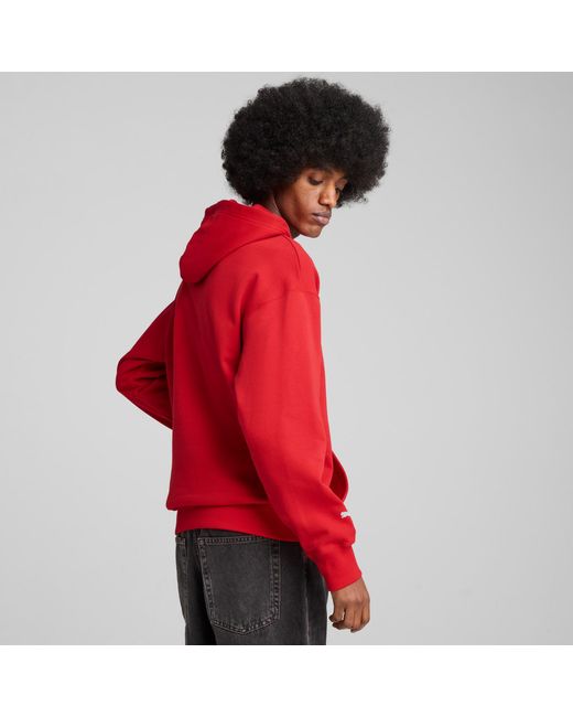 PUMA Red Scuderia Ferrari Race Big Shield Hoodie for men
