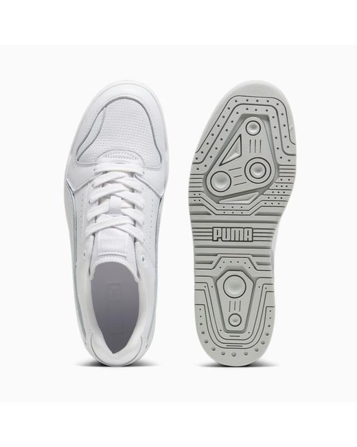 PUMA White Slipstream Lo Vintage Sneakers