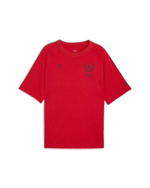 PUMA F1 75Yrs Relaxed T-Shirt Herren, Kleidung, Pop in Red für Herren