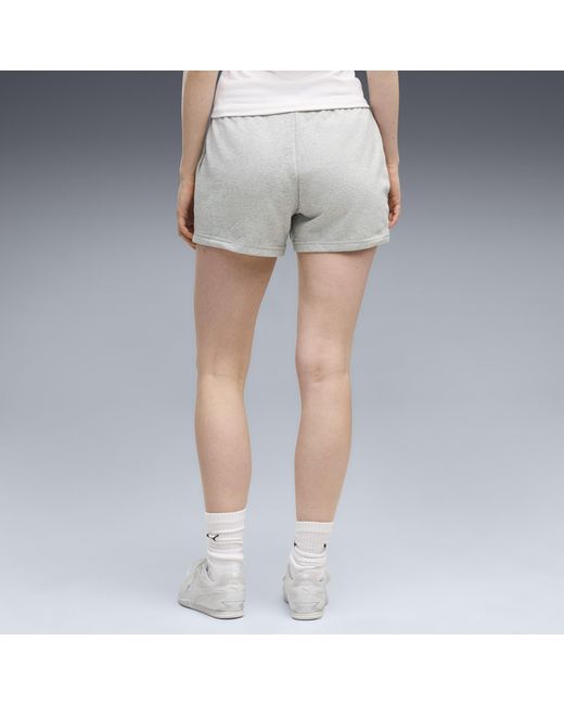 PUMA White Ess Small No. 1 Logo 4" Shorts