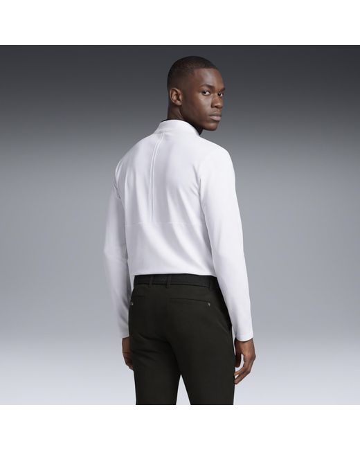 PUMA White Cloudspun Tech Tour Golf Jacket for men